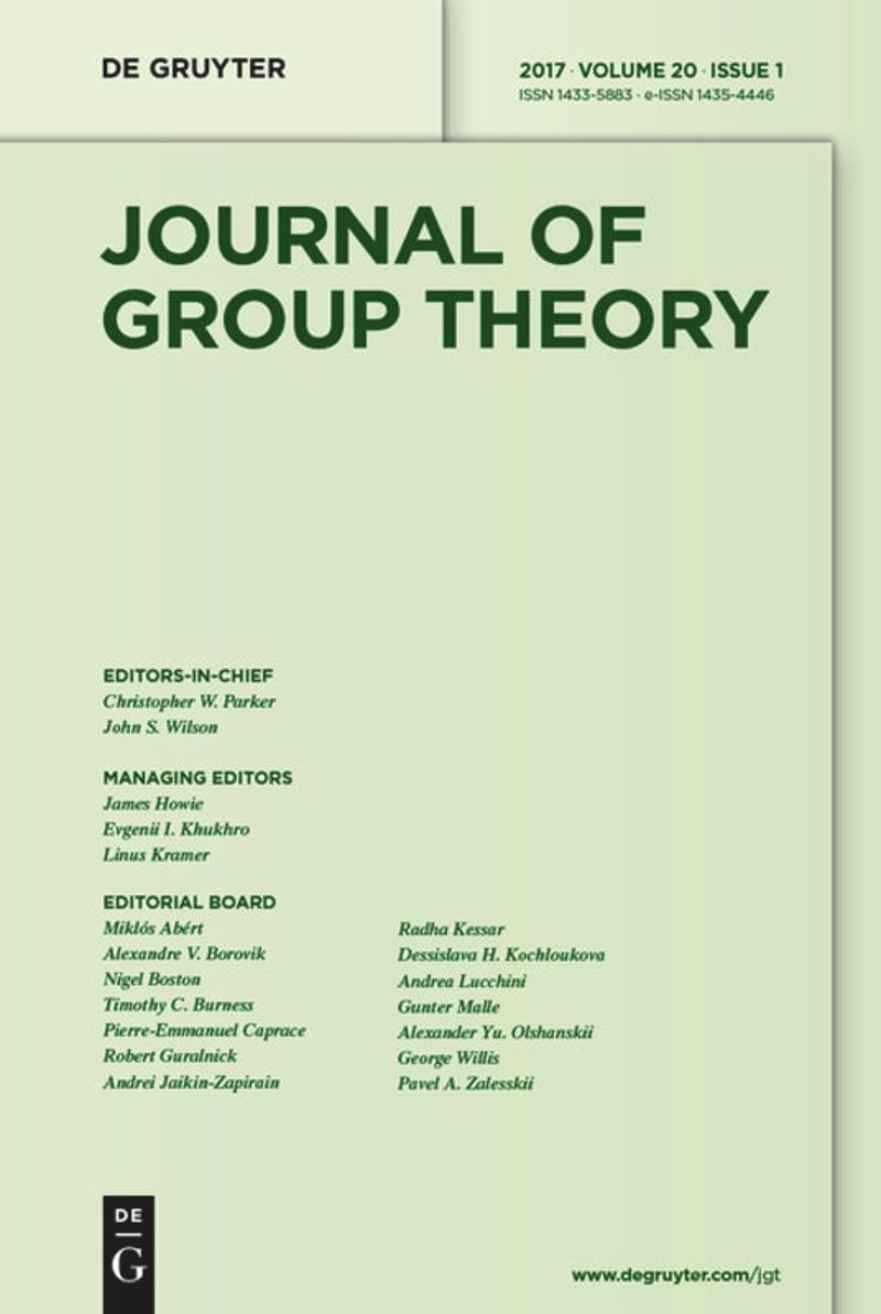 JOURNAL OF GROUP THEORY