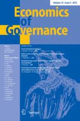 ECONOMICS OF GOVERNANCE