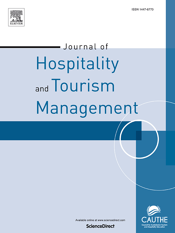 JOURNAL OF HOSPITALITY AND TOURISM MANAGEMENT