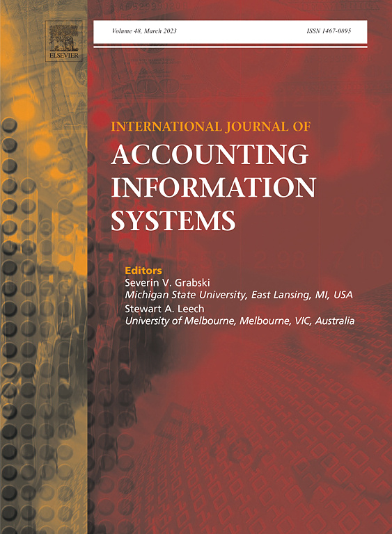 INTERNATIONAL JOURNAL OF ACCOUNTING INFORMATION SYSTEMS