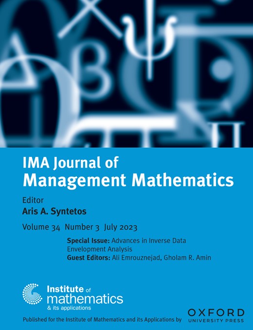 IMA JOURNAL OF MANAGEMENT MATHEMATICS