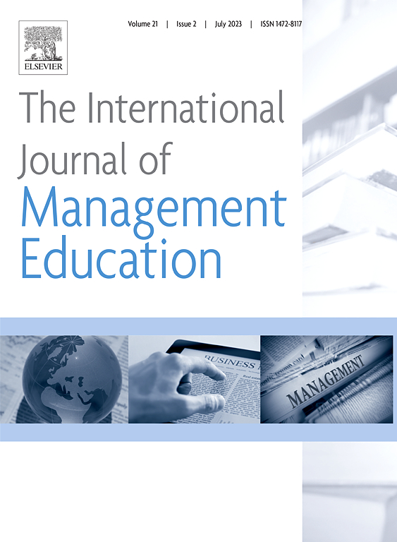 INTERNATIONAL JOURNAL OF MANAGEMENT EDUCATION