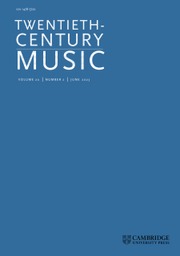 TWENTIETH-CENTURY MUSIC