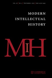 MODERN INTELLECTUAL HISTORY