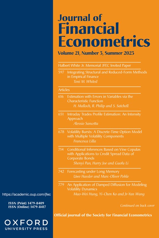 JOURNAL OF FINANCIAL ECONOMETRICS