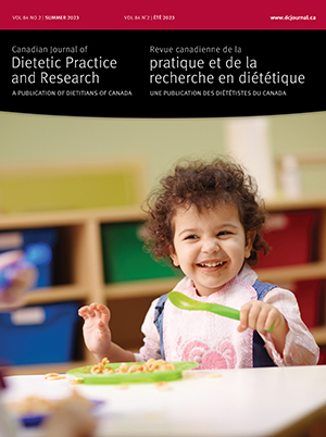 CANADIAN JOURNAL OF DIETETIC PRACTICE AND RESEARCH