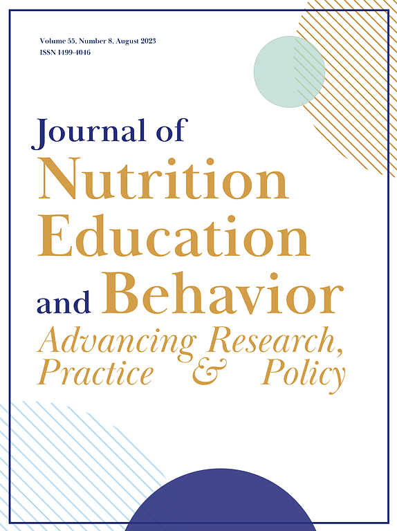 JOURNAL OF NUTRITION EDUCATION AND BEHAVIOR