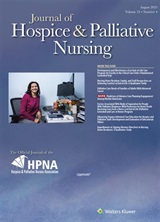JOURNAL OF HOSPICE & PALLIATIVE NURSING