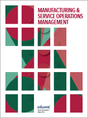 M&SOM-MANUFACTURING & SERVICE OPERATIONS MANAGEMENT