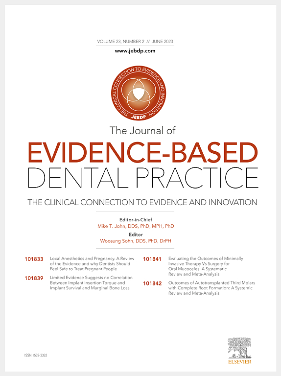 JOURNAL OF EVIDENCE-BASED DENTAL PRACTICE