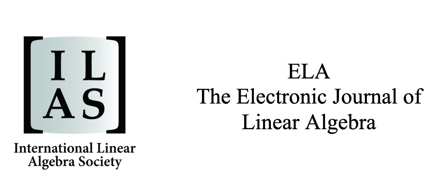 ELECTRONIC JOURNAL OF LINEAR ALGEBRA
