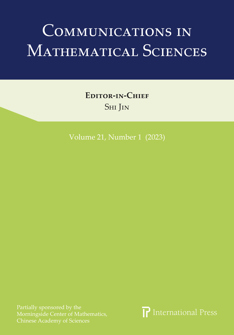 COMMUNICATIONS IN MATHEMATICAL SCIENCES