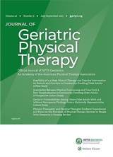 JOURNAL OF GERIATRIC PHYSICAL THERAPY