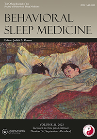 BEHAVIORAL SLEEP MEDICINE