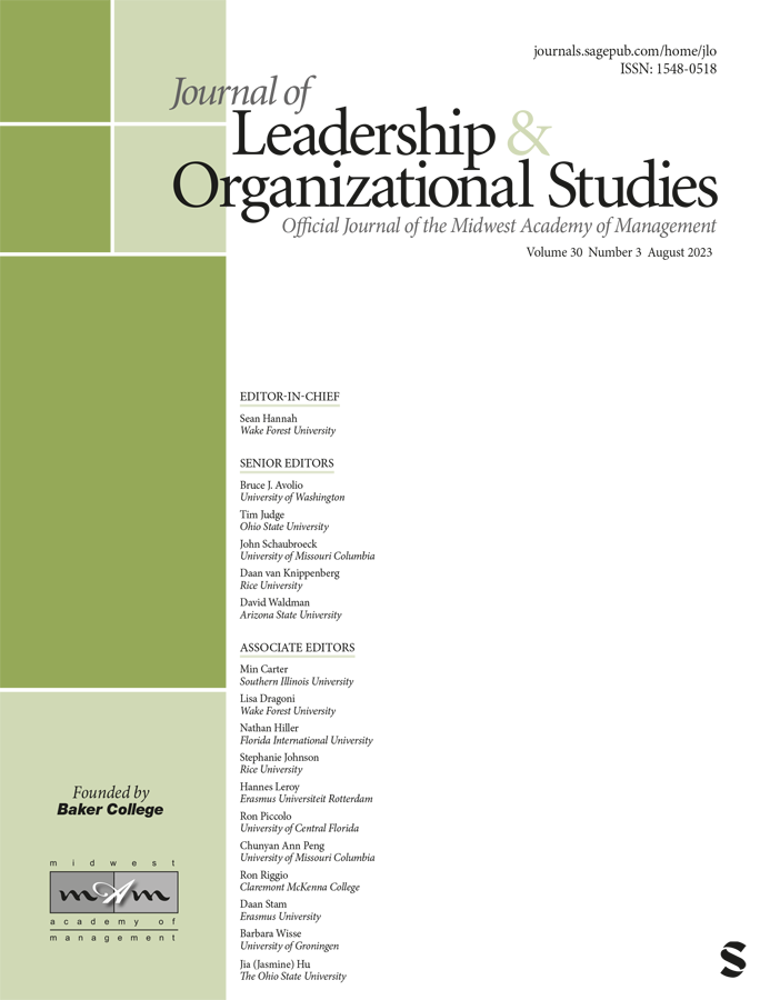 JOURNAL OF LEADERSHIP & ORGANIZATIONAL STUDIES