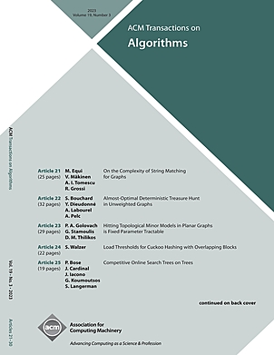 ACM TRANSACTIONS ON ALGORITHMS