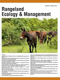 RANGELAND ECOLOGY & MANAGEMENT