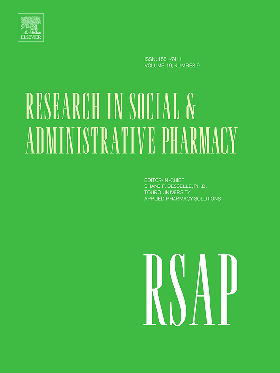 RESEARCH IN SOCIAL & ADMINISTRATIVE PHARMACY