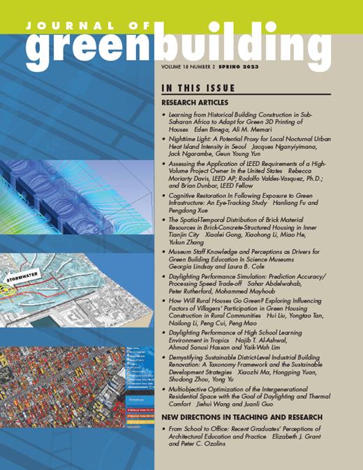 Journal of Green Building