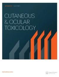 CUTANEOUS AND OCULAR TOXICOLOGY