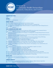 PROGRESS IN COMMUNITY HEALTH PARTNERSHIPS-RESEARCH EDUCATION AND ACTION