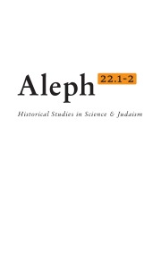 ALEPH-HISTORICAL STUDIES IN SCIENCE & JUDAISM