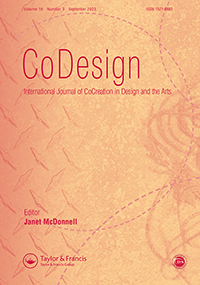 CODESIGN-INTERNATIONAL JOURNAL OF COCREATION IN DESIGN AND THE ARTS
