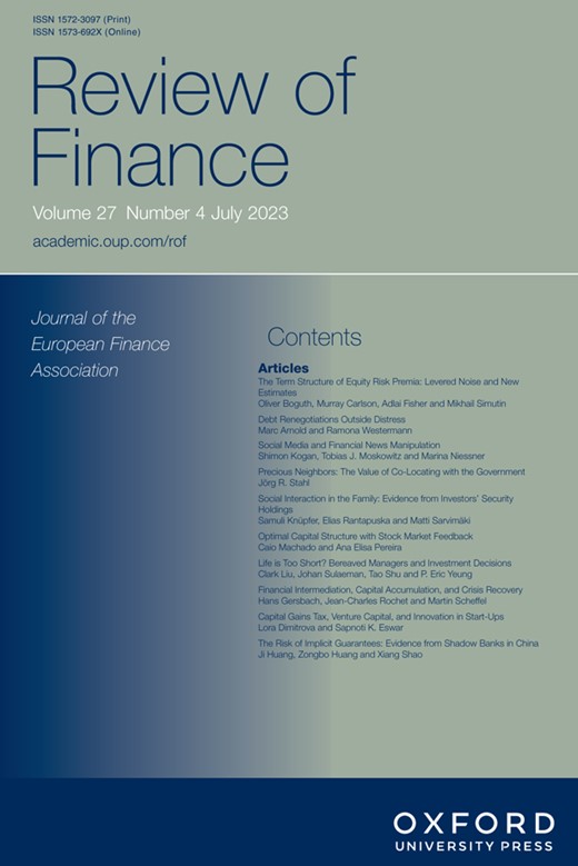REVIEW OF FINANCE