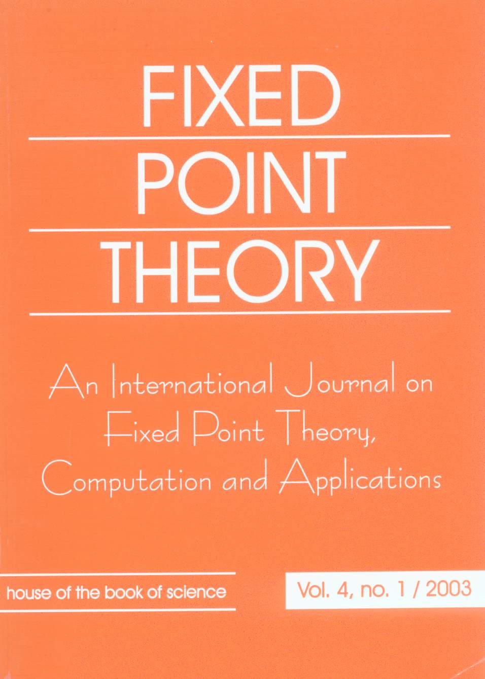 FIXED POINT THEORY