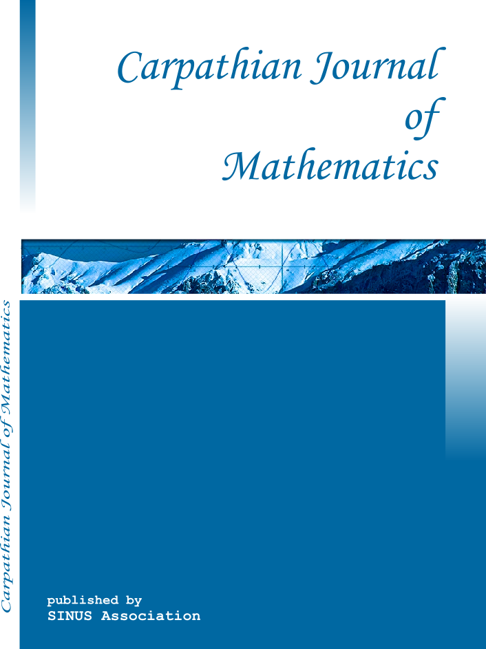 CARPATHIAN JOURNAL OF MATHEMATICS