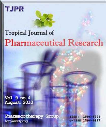 TROPICAL JOURNAL OF PHARMACEUTICAL RESEARCH