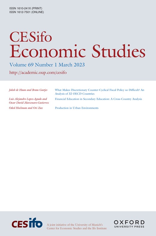 CESIFO ECONOMIC STUDIES