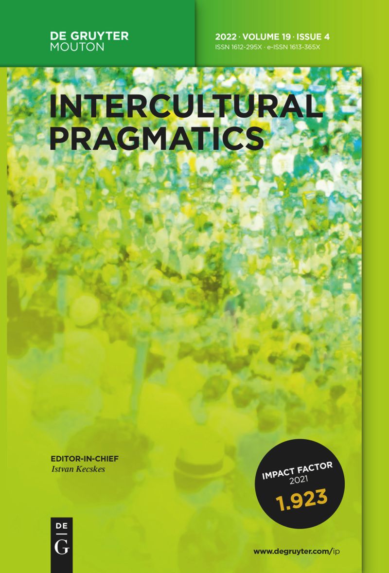 INTERCULTURAL PRAGMATICS