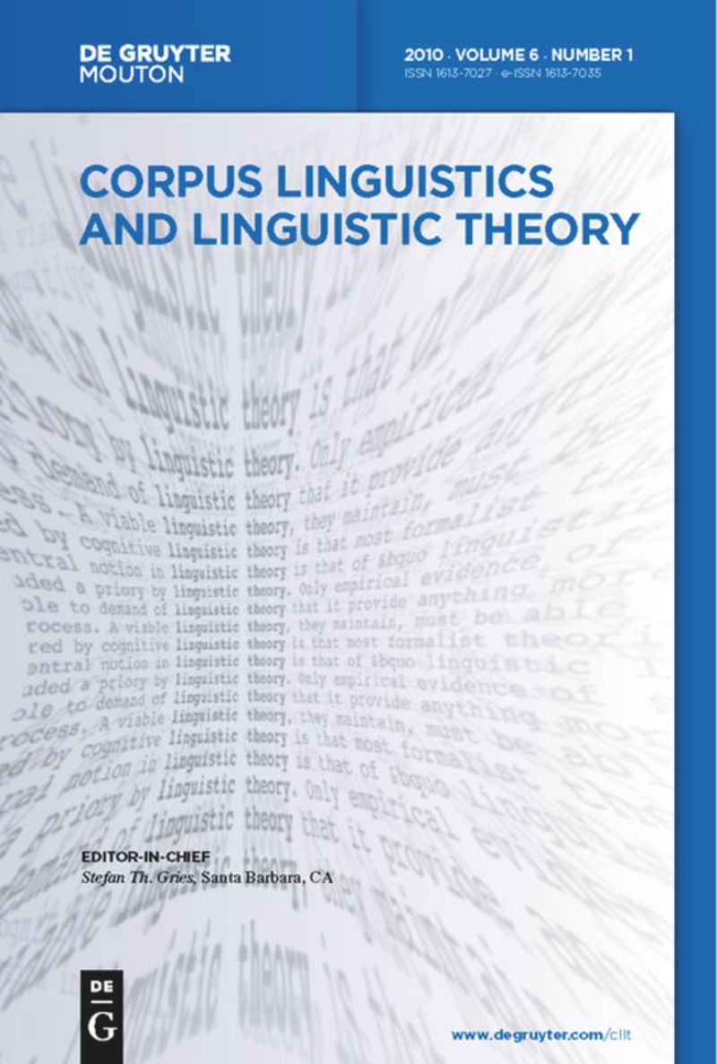 CORPUS LINGUISTICS AND LINGUISTIC THEORY
