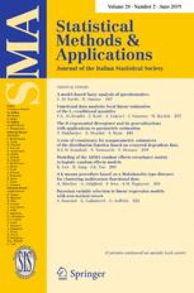 STATISTICAL METHODS AND APPLICATIONS