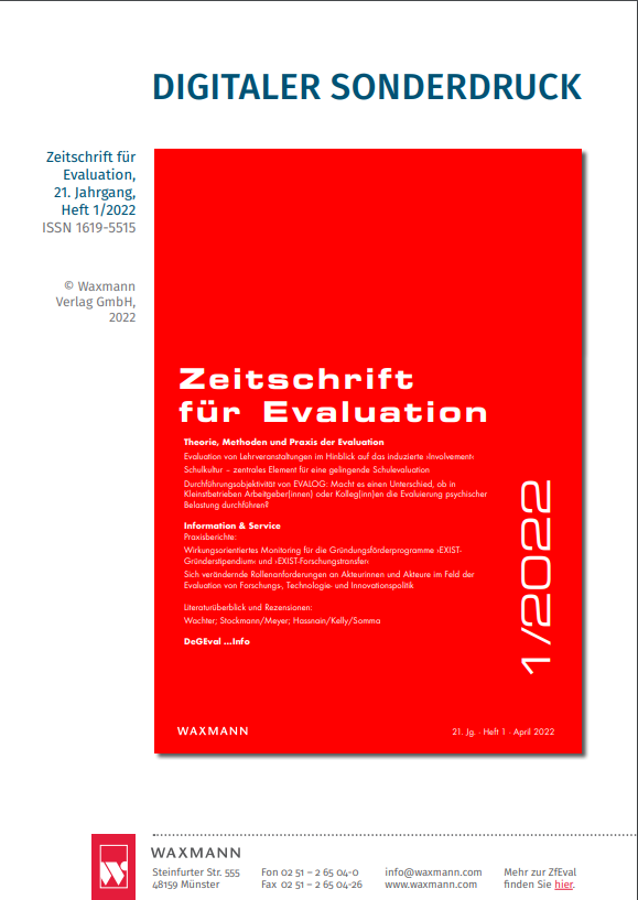 ZEITSCHRIFT FUR EVALUATION
