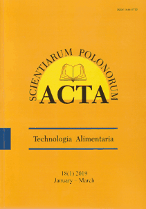 Acta Scientiarum Polonorum, Technologia Alimentaria