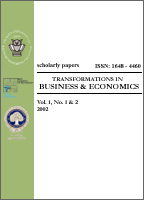 TRANSFORMATIONS IN BUSINESS & ECONOMICS