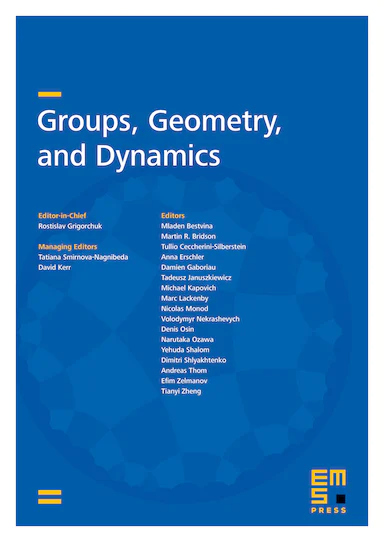 GROUPS GEOMETRY AND DYNAMICS