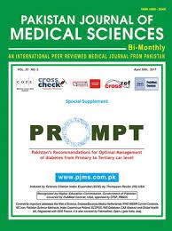 PAKISTAN JOURNAL OF MEDICAL SCIENCES