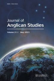 JOURNAL OF ANGLICAN STUDIES