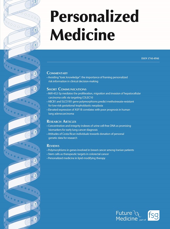 PERSONALIZED MEDICINE