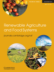 RENEWABLE AGRICULTURE AND FOOD SYSTEMS