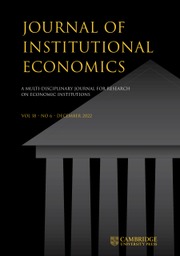 JOURNAL OF INSTITUTIONAL ECONOMICS