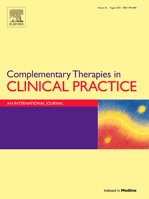 COMPLEMENTARY THERAPIES IN CLINICAL PRACTICE