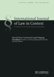 INTERNATIONAL JOURNAL OF LAW IN CONTEXT