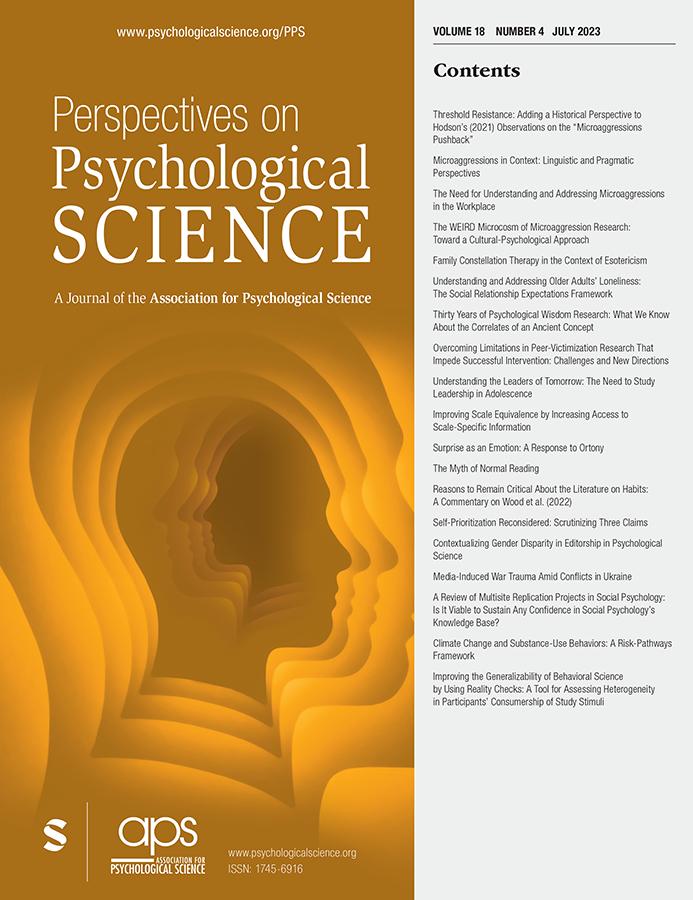 PERSPECTIVES ON PSYCHOLOGICAL SCIENCE