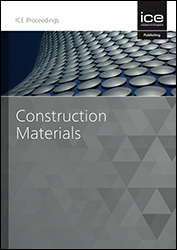 Proceedings of Institution of Civil Engineers: Construction Materials