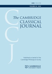 CAMBRIDGE CLASSICAL JOURNAL