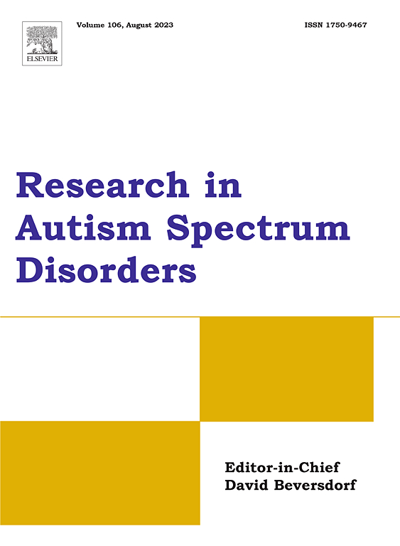 RESEARCH IN AUTISM SPECTRUM DISORDERS
